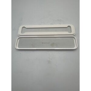 Apple Watch Replacement Storage Travel Case White Plastic Microfiber Lining